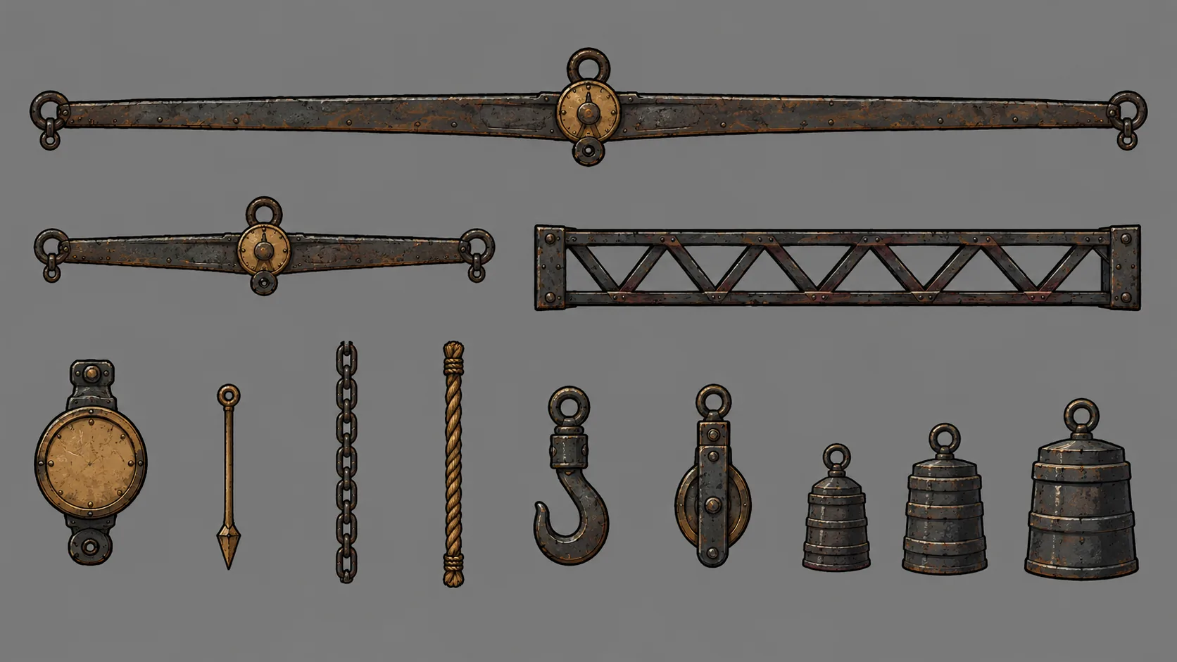 The lift mechanism as parts.